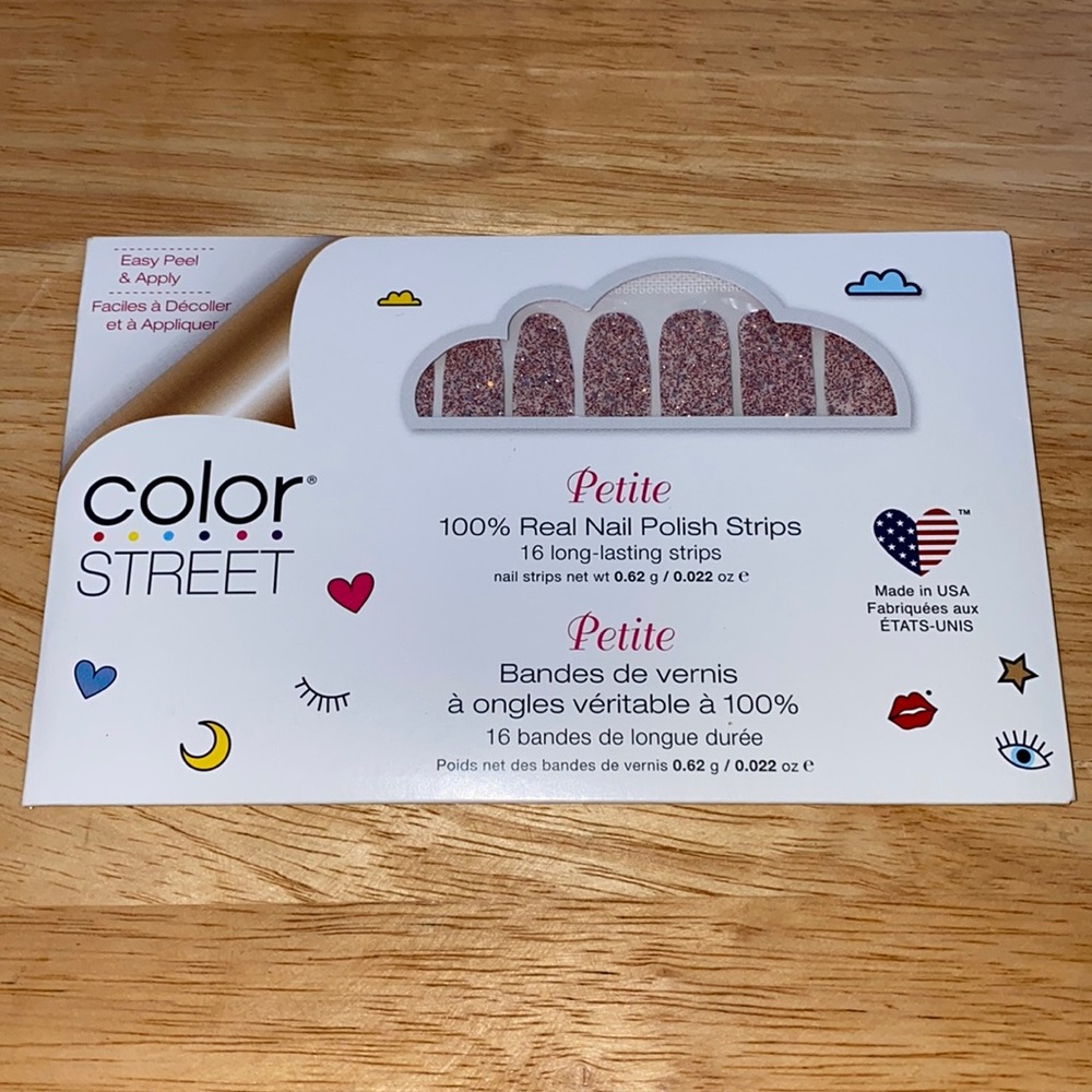 “Glitterally Can’t” Color Street, Petite, Glitter, 100% Nail Polish Strips